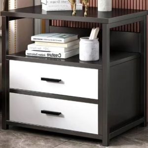 NORDIC LUXURY 2 DRAWER BEDSIDE CABINET