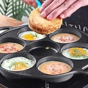 High quality die-cast non-stick induction Heavy pancake 7 slot pan